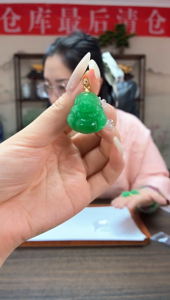 高定珠宝佛公吊坠RX1915S098