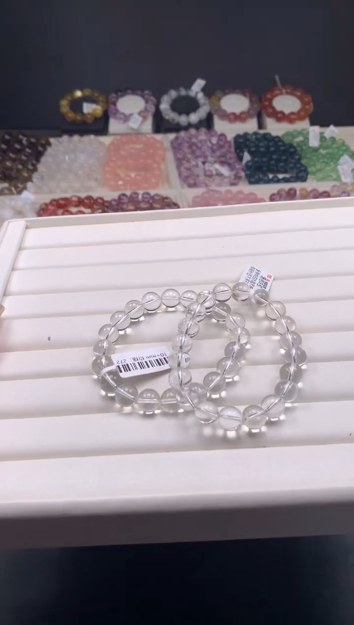 【闪购商品】水晶手串未镶嵌多样性发其一 10mm A59