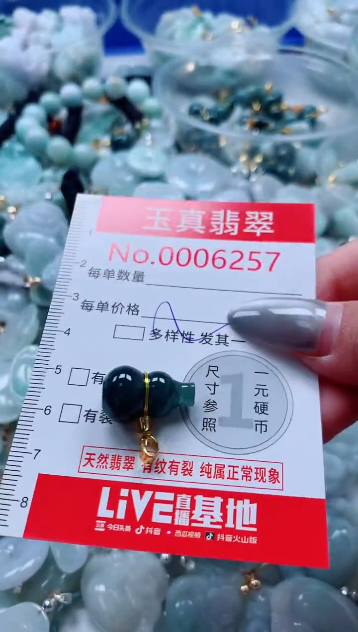 吊坠(不含链)未镶嵌翡翠6257