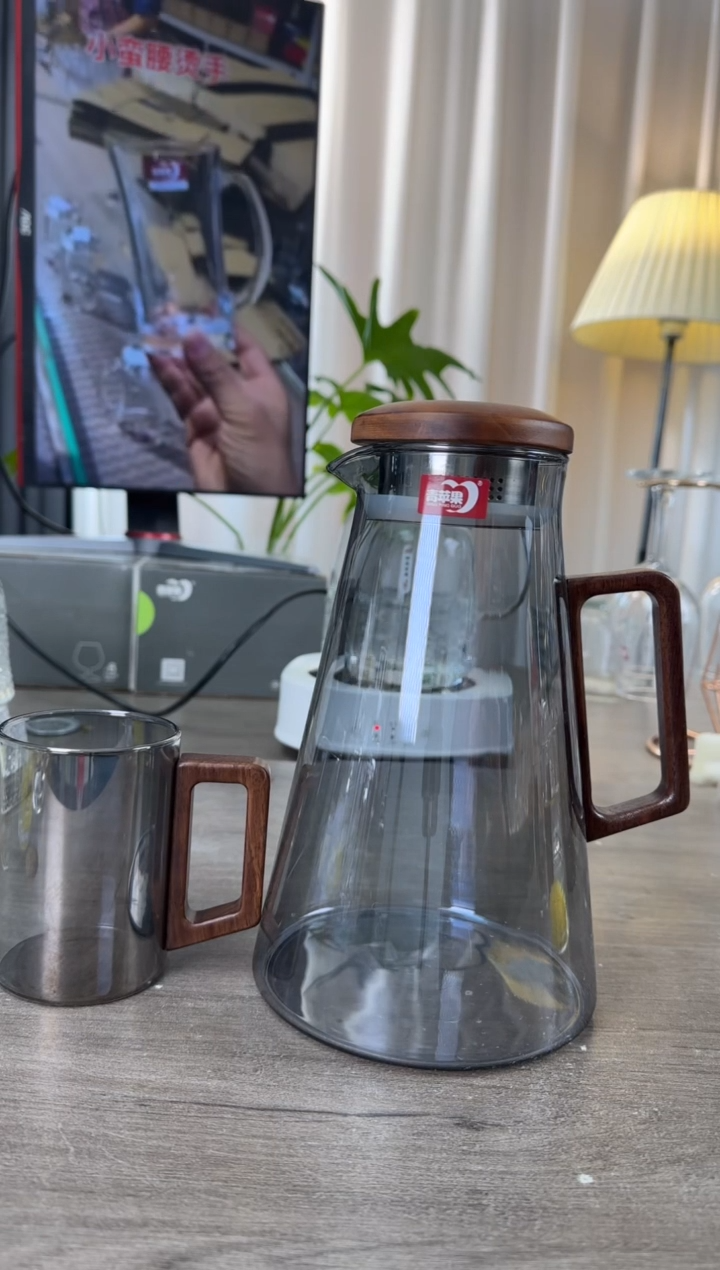 【闪购商品】玻璃无盖款闪购价1壶+6杯*300毫升