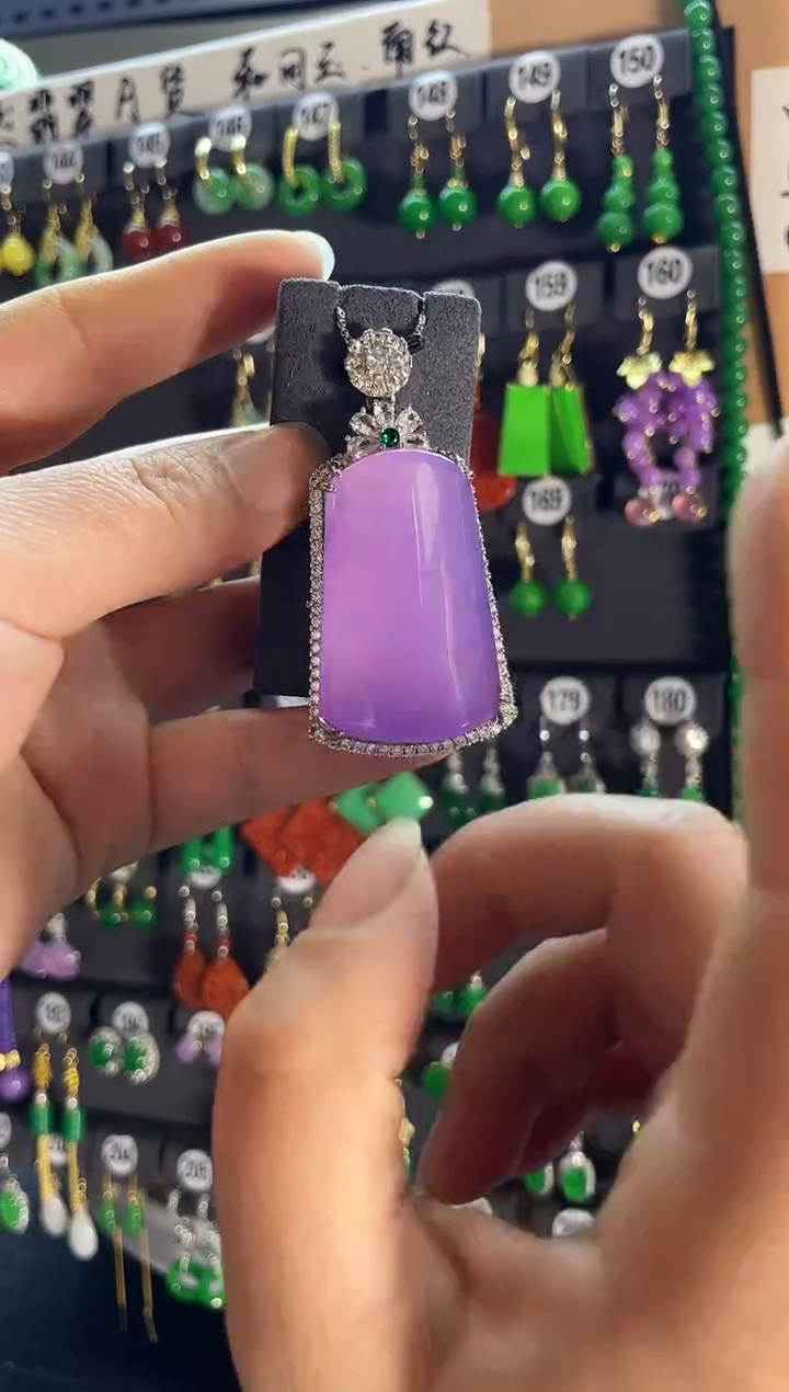 【闪购商品】翡翠耳饰银S925镶嵌老226