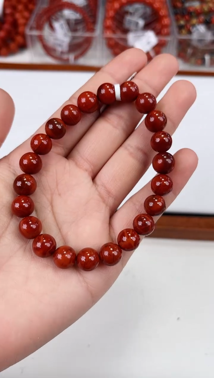 【闪购商品】南红玛瑙瓦西手串8+未镶嵌一个/条