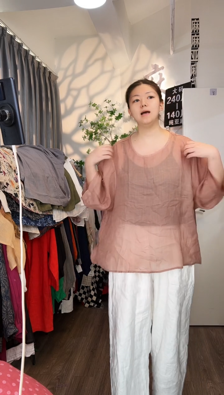 亚麻汉麻苎麻大码女装系列。140斤-250斤