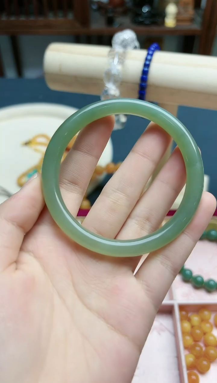 【闪购商品】和田玉手镯未镶嵌和田玉58#手镯*1 ZD