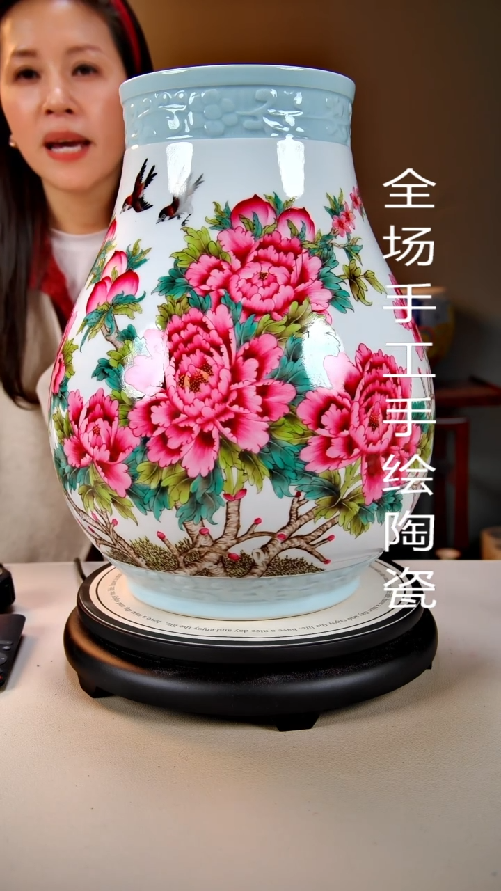 摆件陶景德镇手绘陶瓷36