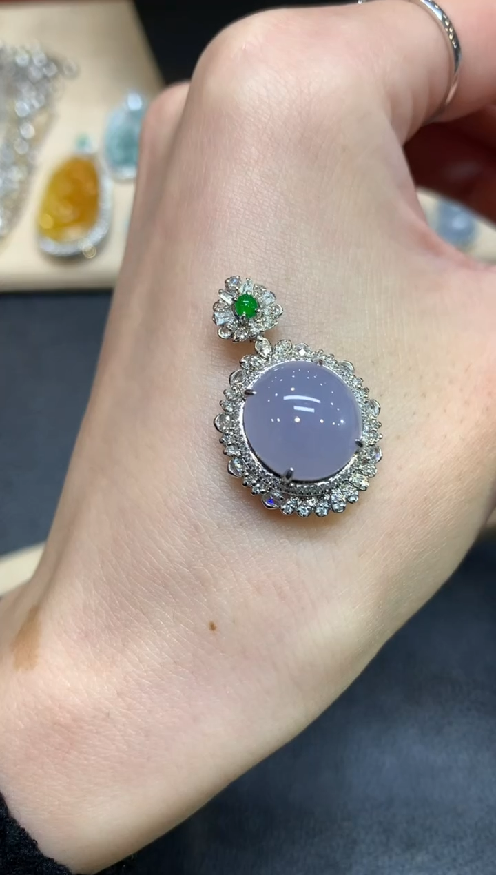 【闪购商品】翡翠戒指18K金镶嵌蛋面【无服务费】