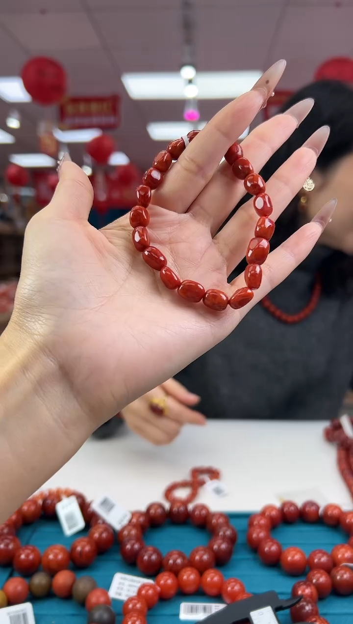 【闪购商品】南红玛瑙手串未镶嵌2.8-（多样式）
