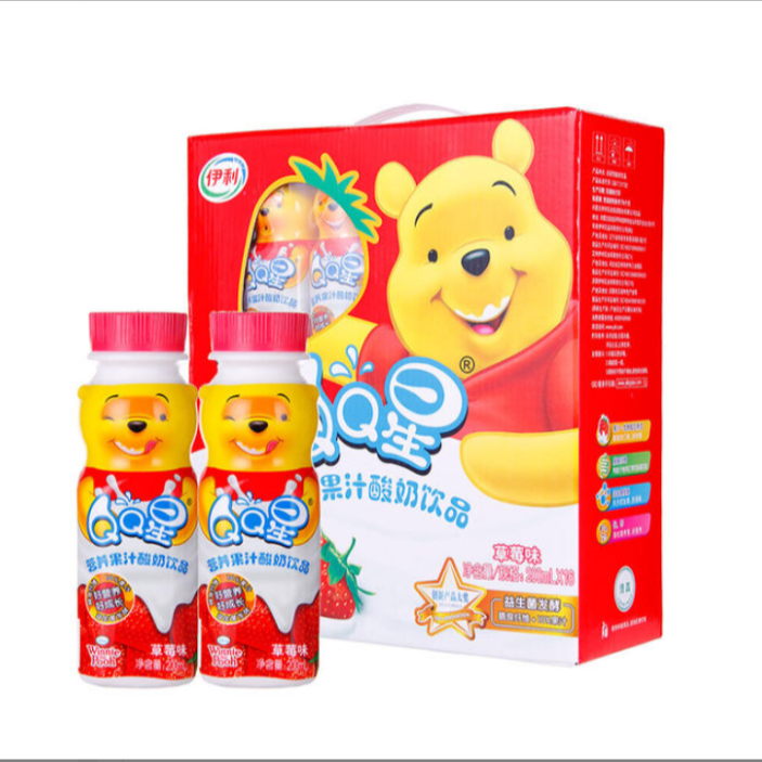 伊利QQ星营养果汁草莓味200ml*16  1955/2068