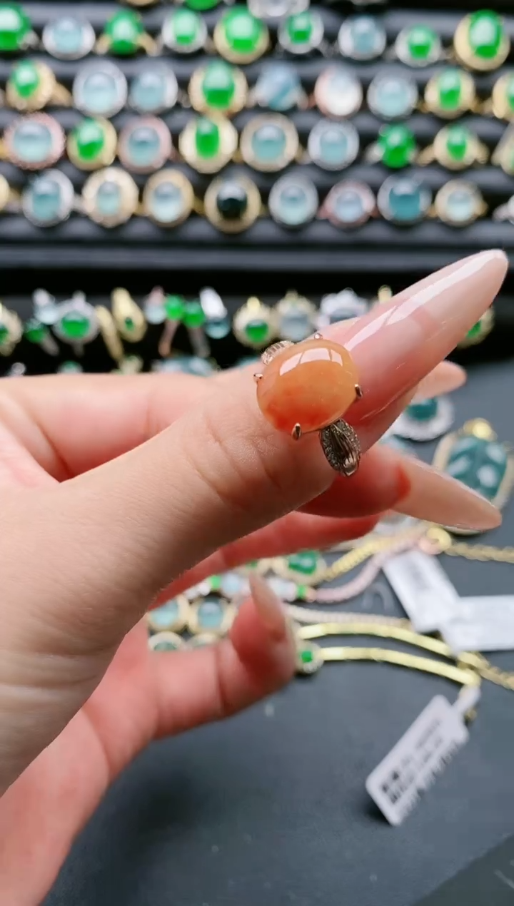 【闪购商品】翡翠戒指银S925镶嵌1111111