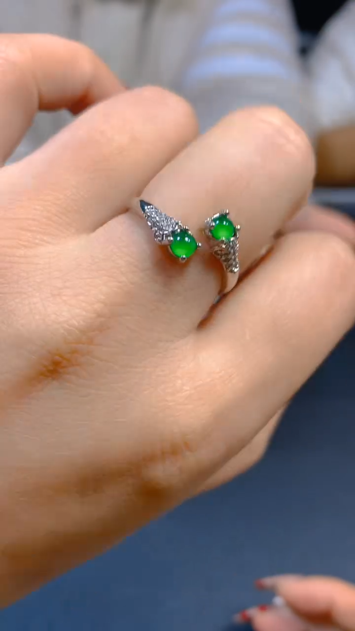 【闪购商品】翡翠戒指未镶嵌0749742296多样性发一