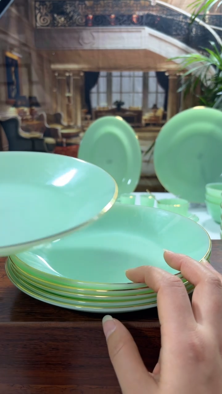 【闪购商品】...8英寸深盘6个  玉瓷【贝美】