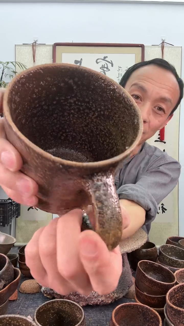 【闪购商品】瑕疵红色马克杯非遗无把