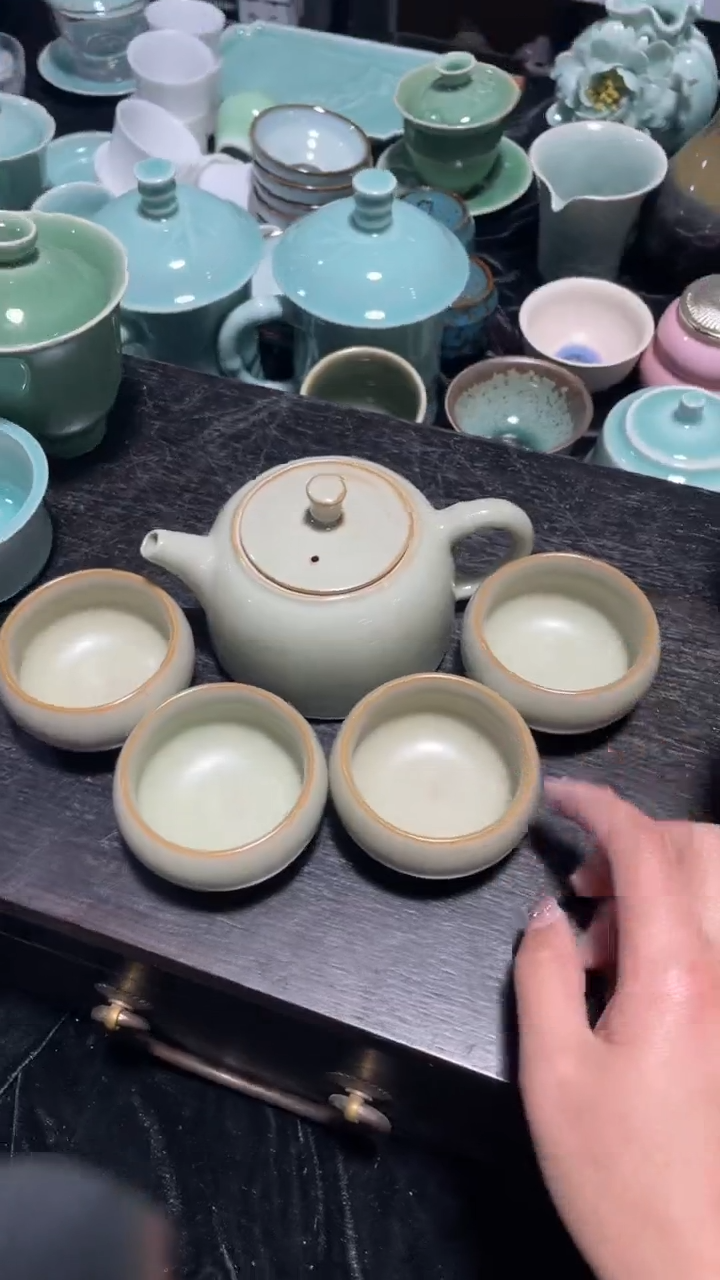 【闪购商品】1壶4杯 特价 福利  慧仙青瓷