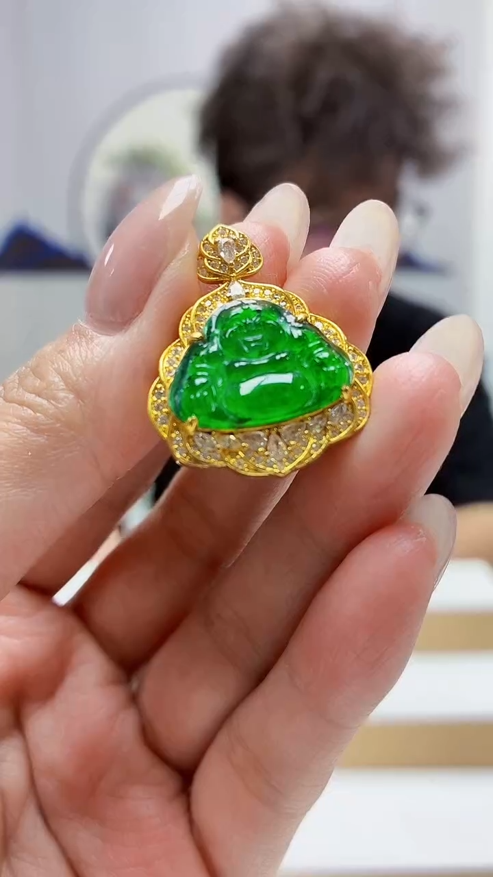 未镶嵌定制翡翠4688MM-jj挂件40