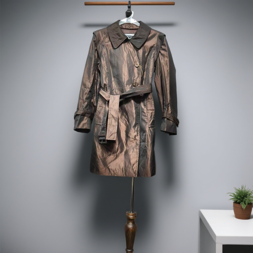 春秋季新款显瘦咖色外套C714收腰百搭休闲