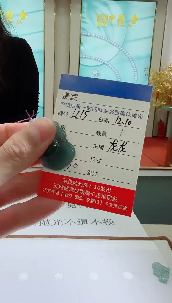 颈饰未镶嵌翡翠LL15翡翠吊坠-多样性发其一