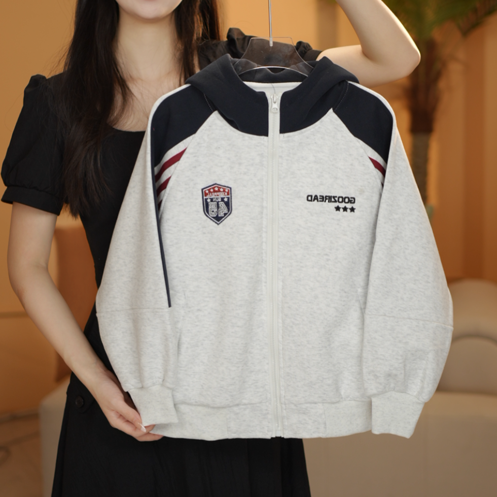 女童2025秋棒球服拼色长袖时尚外套测25