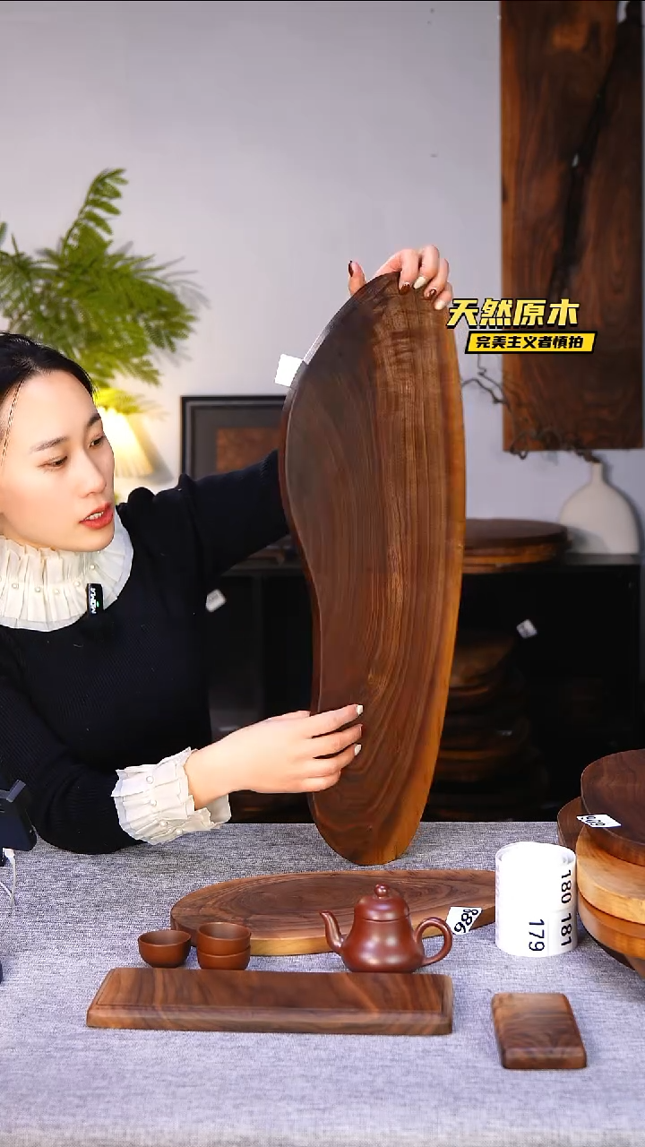 木北美黑胡桃原木.干裂疤结不属于商品质量问题完美主义者慎拍