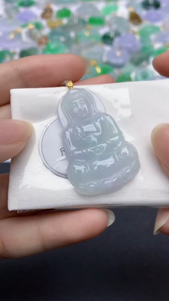 翡翠未镶嵌颈饰天然缅甸a货翡翠百元以上9元证书费自理