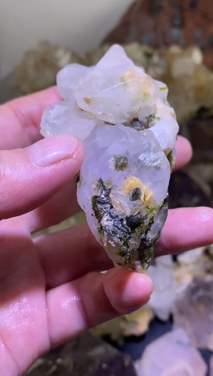 未镶嵌珠宝半成品水晶50号141g四川超七花园水晶原石