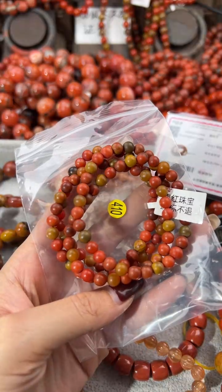 未镶嵌手串南红玛瑙峻*6+
