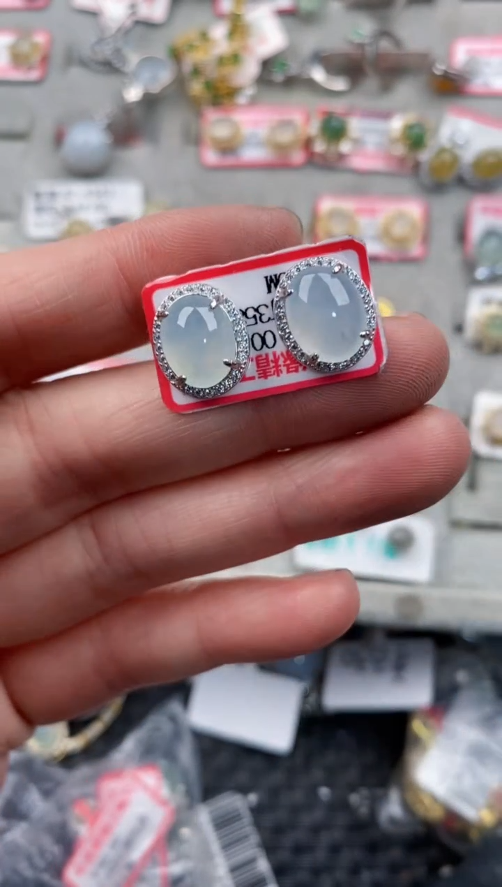 银S925镶嵌戒指翡翠1010---6