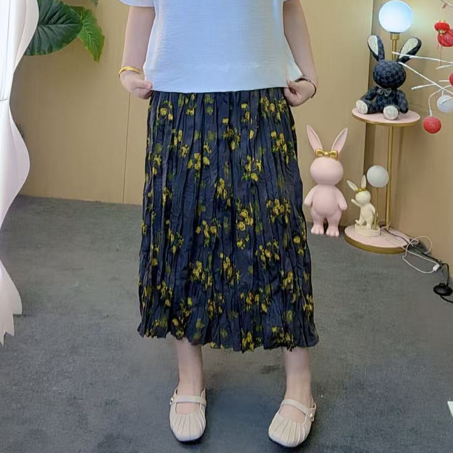 2025夏季新款半身裙碎花显瘦高腰时尚休闲百搭中长款气质82488