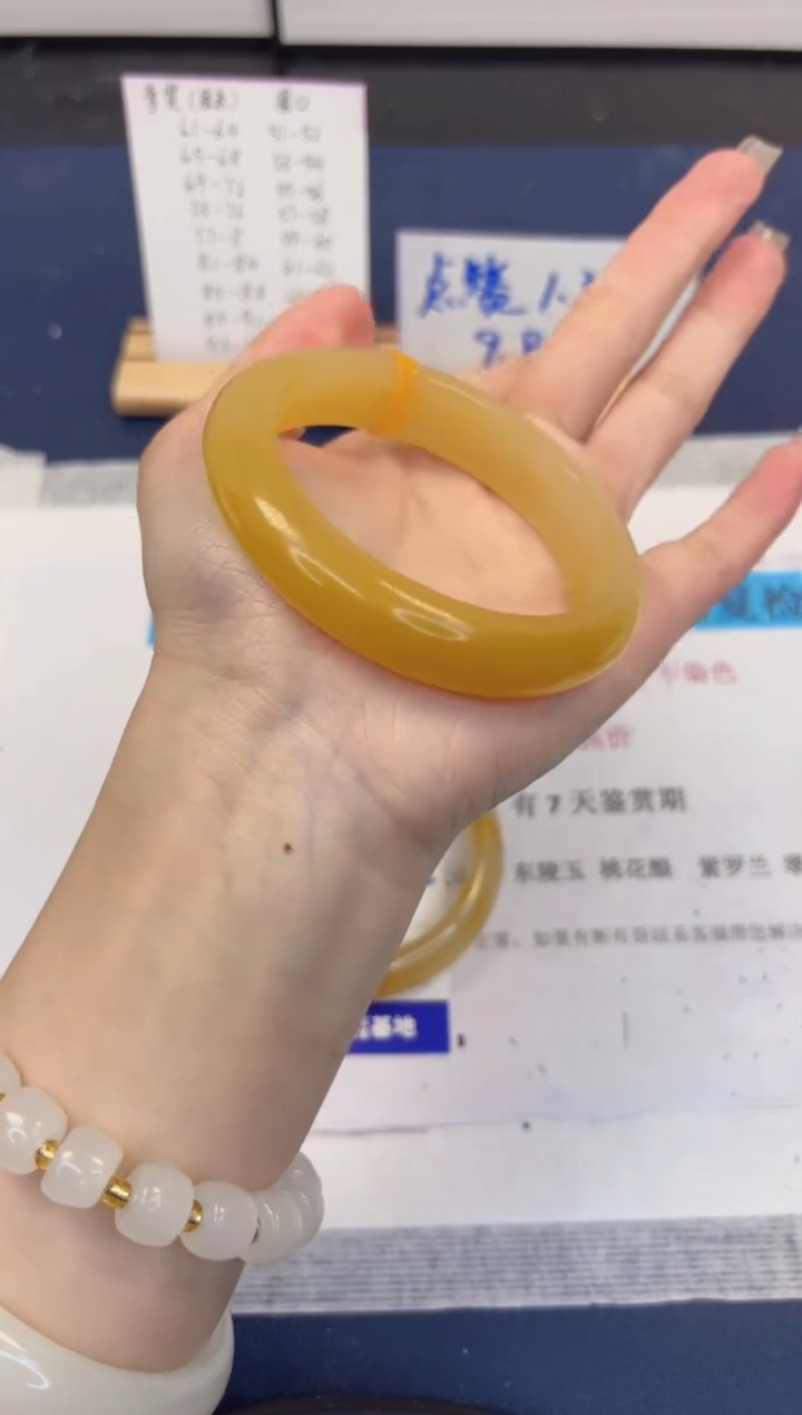 【闪购商品】石英质玉手镯未镶嵌8-财气镯-圈口59