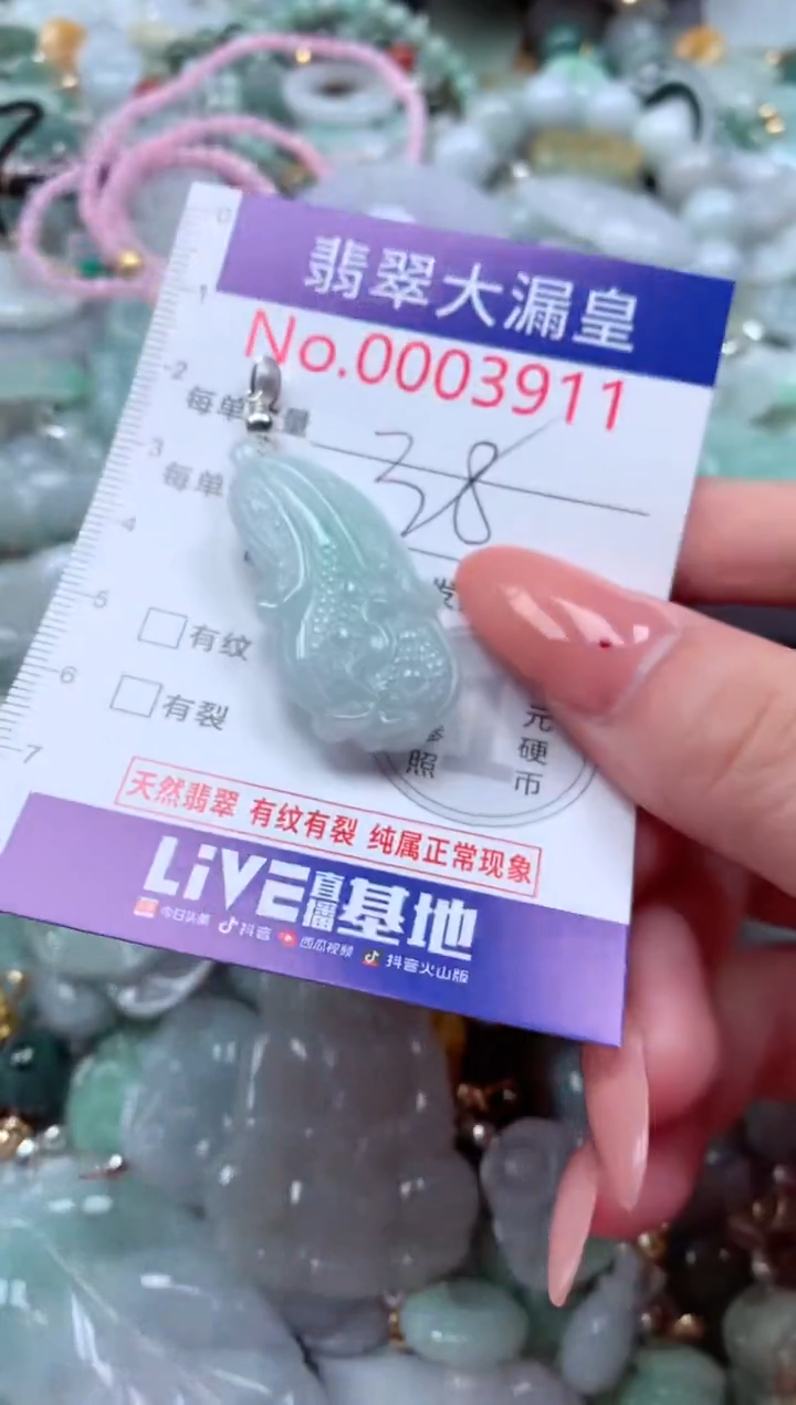 翡翠未镶嵌吊坠(不含链)911