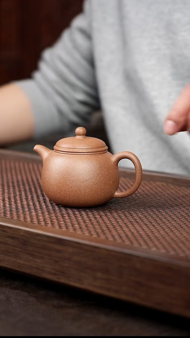 茶杯紫砂青降坡小匏尊