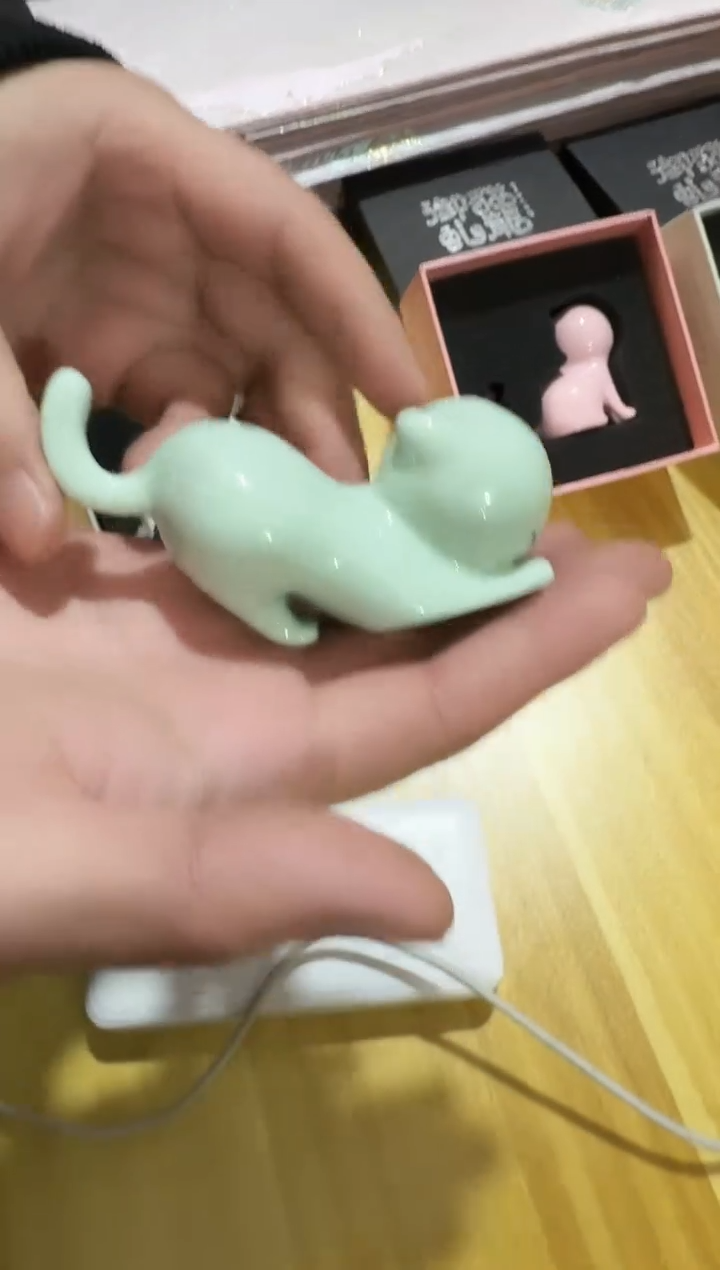 故宫猫咪绿色1个