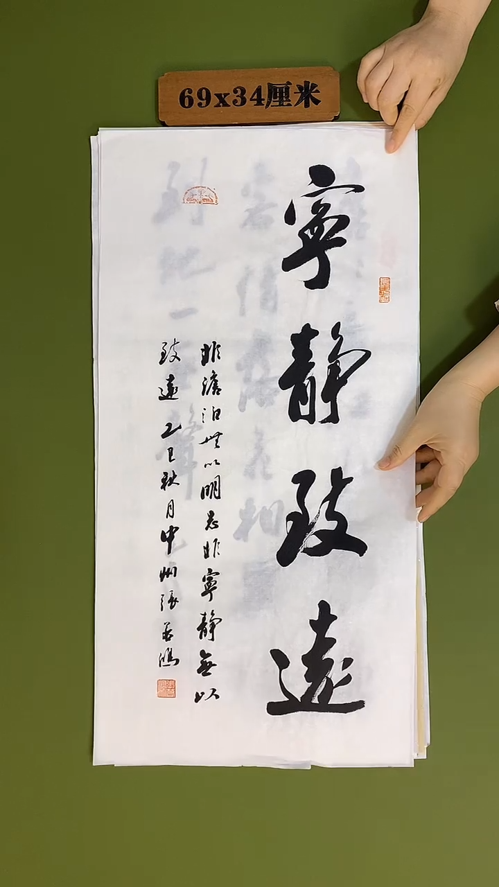 书法书法 张若鸿 尺寸69cm*34cm