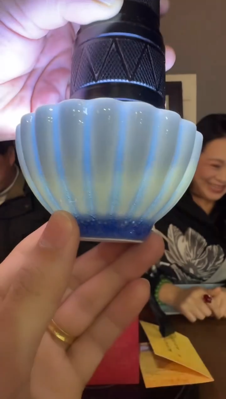 杯子陶瓷B8/窑变冰裂天晴色杯——————