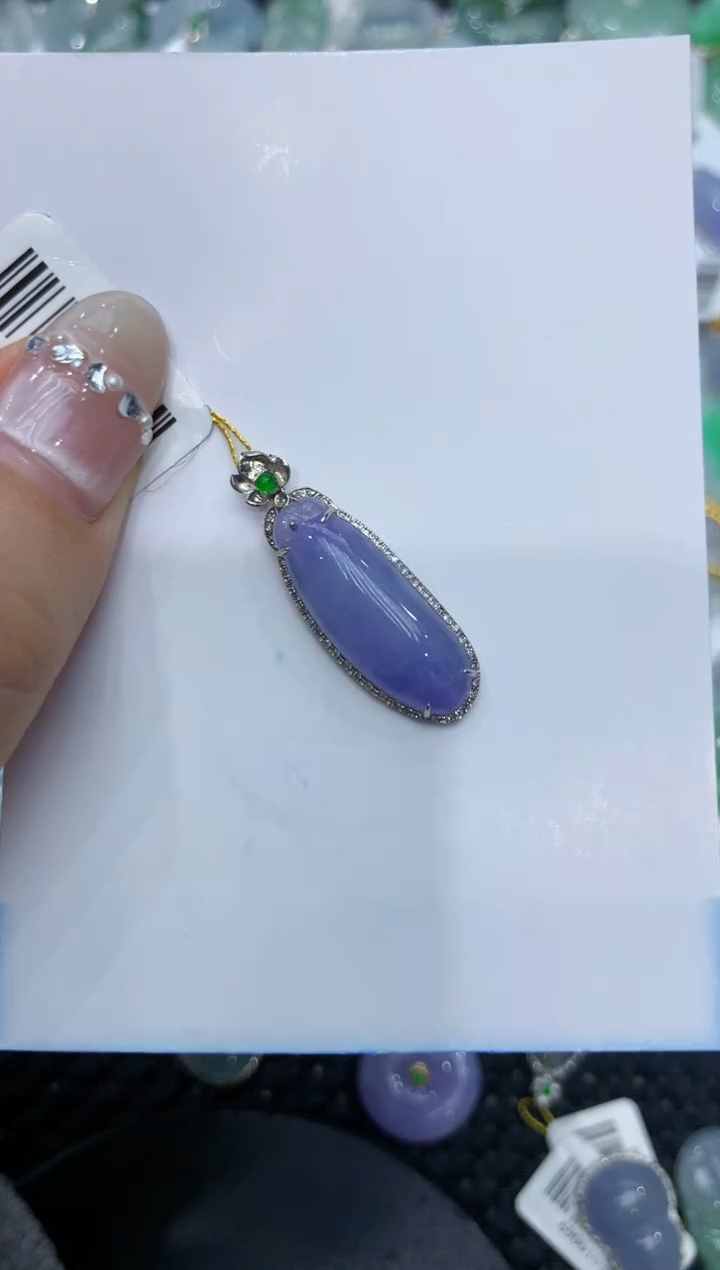 【闪购商品】翡翠颈饰18K金镶嵌222222222