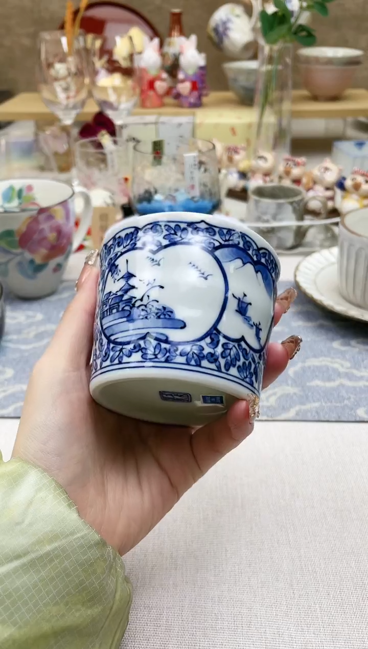 【闪购商品】摆件/盘子/杯子山水百景茶杯