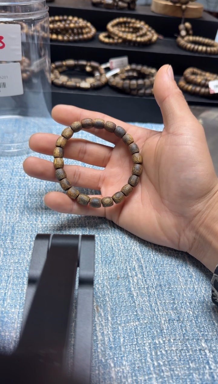 【闪购商品】沉香木手串23海南老白棋单圈