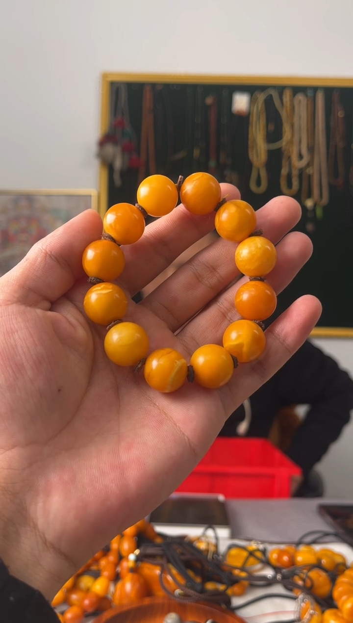 【闪购商品】蜜蜡手串未镶嵌噶玛家天然蜜蜡