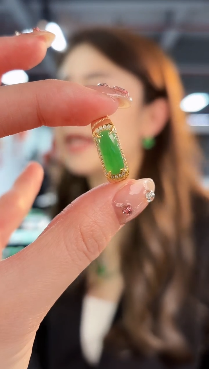 【闪购商品】翡翠戒指未镶嵌缅料A货/支持复检/一件