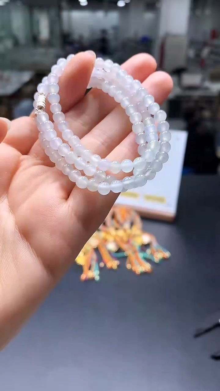 【闪购商品】翡翠未镶嵌颈饰翡翠珠链|不退不换