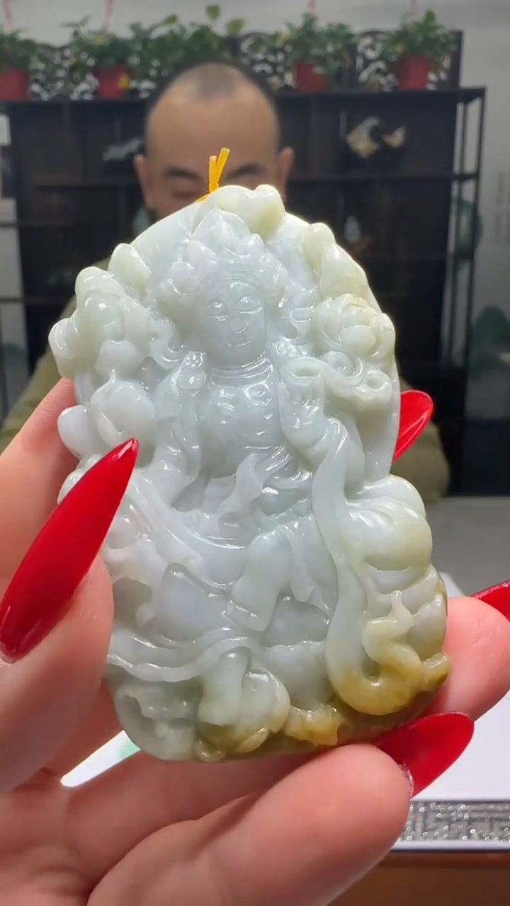 【闪购商品】翡翠颈饰未镶嵌天然翡翠A货吊坠