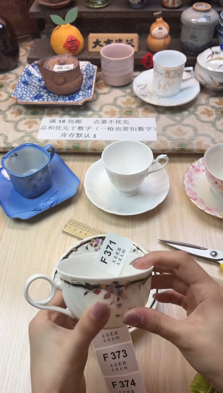 瓷器涂*鱼    F371