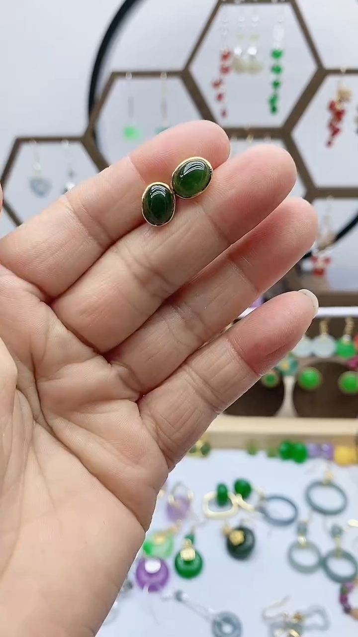 未镶嵌和田玉耳饰540