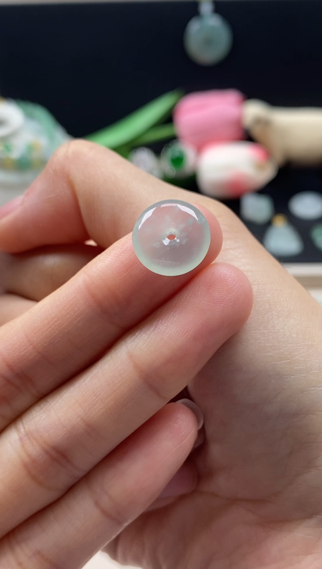 【闪购商品】翡翠颈饰未镶嵌翡翠冰种平安扣