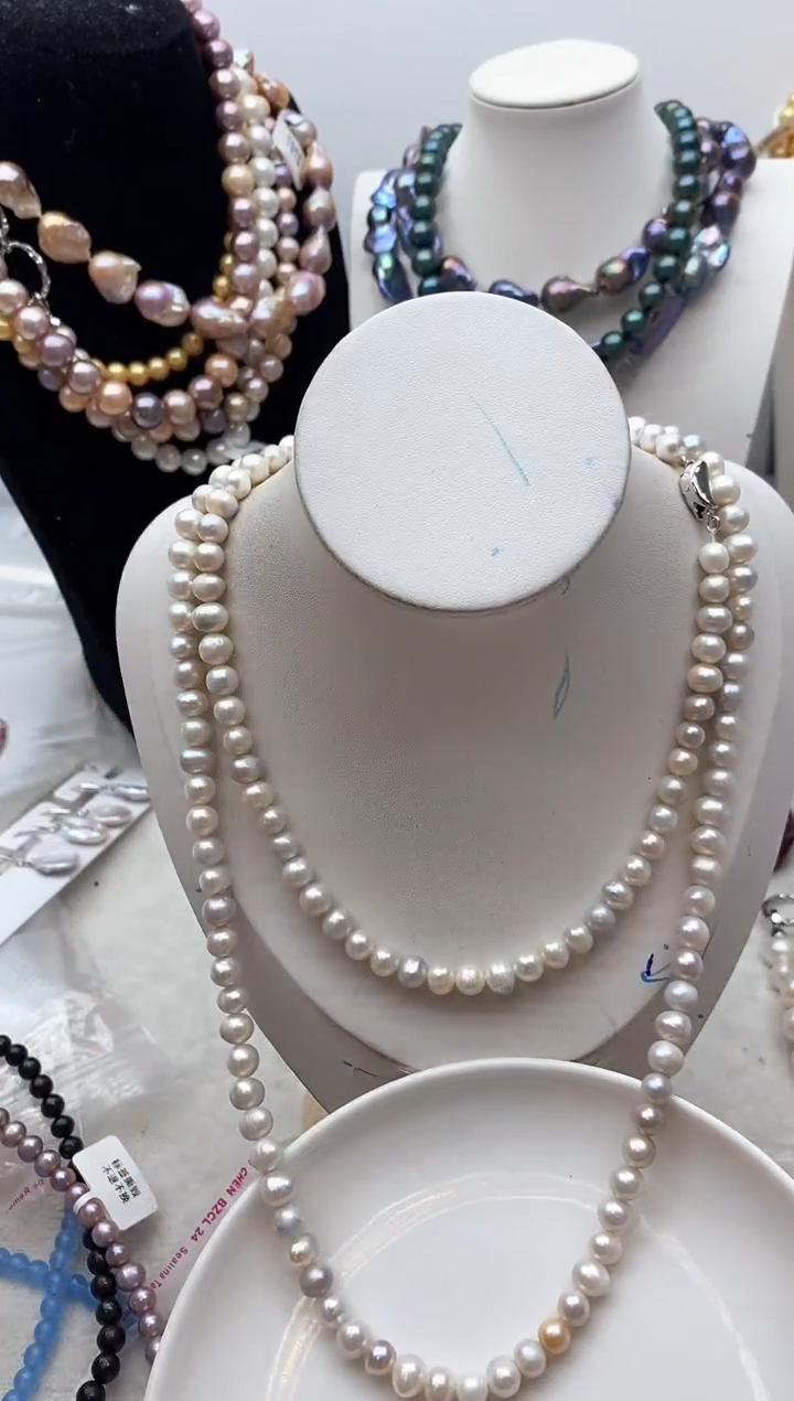 【闪购商品】淡水珍珠颈饰钛钢147