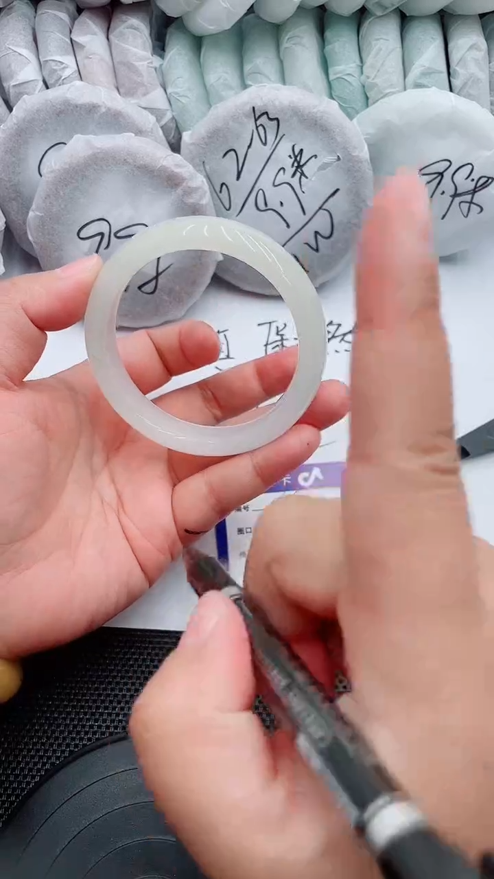 未镶嵌手镯石英质玉15-58-59