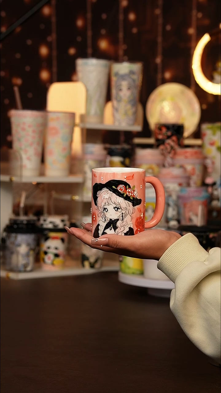 （玉泥）景德镇手工手绘文创陶瓷杯