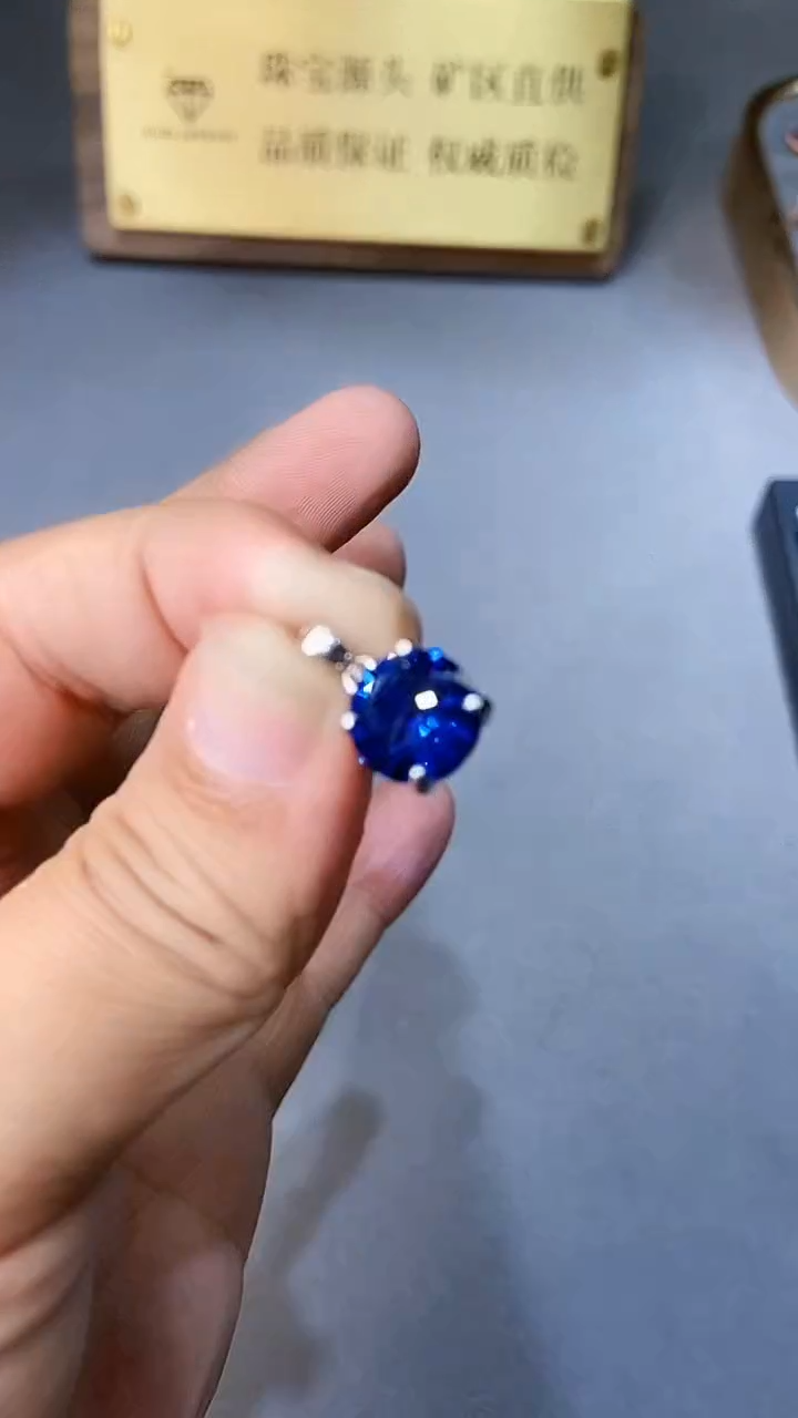 【闪购商品】蓝宝石颈饰银S925镶嵌354
