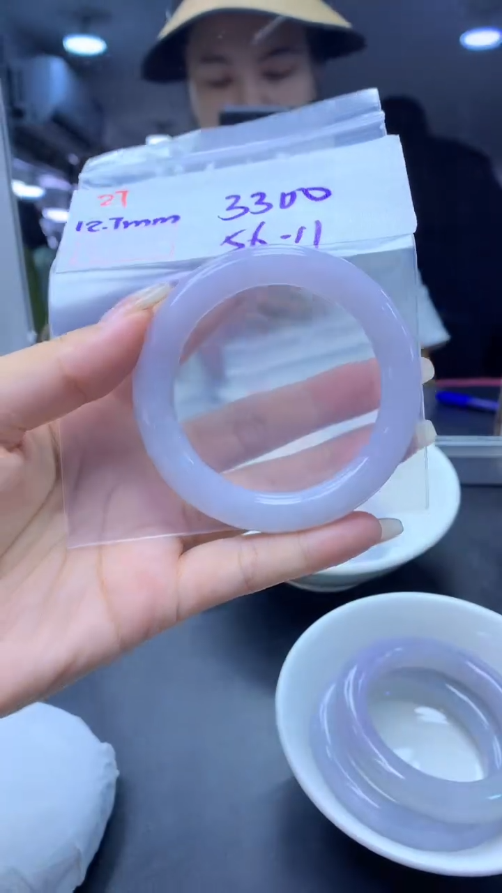 未镶嵌定制翡翠27手镯56+3300元+拍一发一