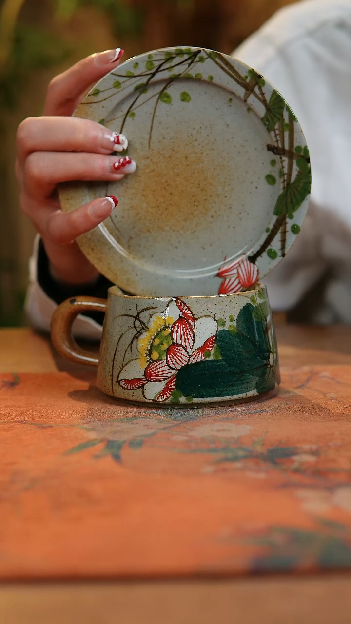 【闪购商品】瓷片1476景德镇手工手绘釉下彩高温瓷