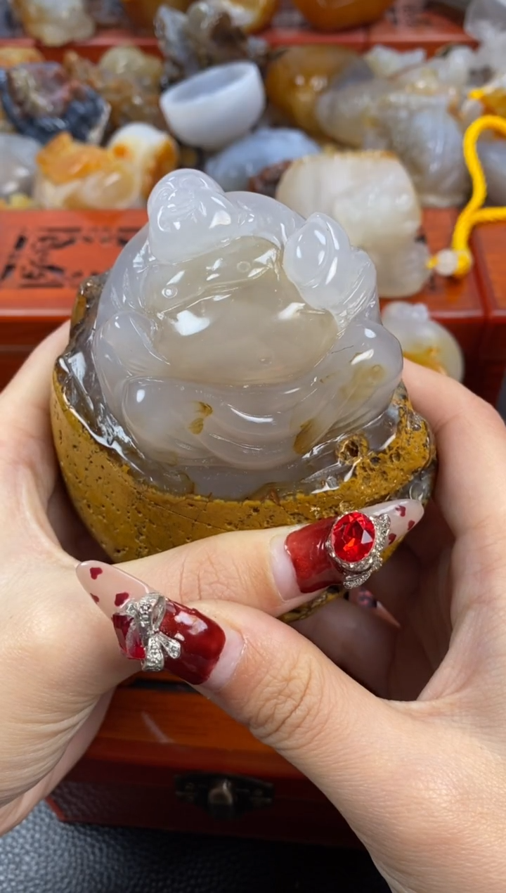 【闪购商品】玛瑙/玉髓摆件未镶嵌1